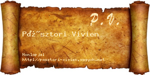 Pásztori Vivien névjegykártya