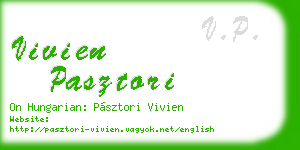 vivien pasztori business card